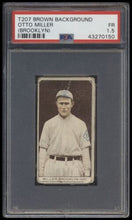 Load image into Gallery viewer, 1912 T207 Brown Background Otto Miller (brooklyn) Psa 1.5 Broadleaf Back