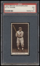 Load image into Gallery viewer, 1912 T207 Brown Background Otto Knabe Psa 5 Recruit Back Factory 240
