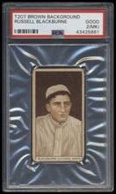 Load image into Gallery viewer, 1912 T207 Brown Background Russell Blackburne Psa 2mk Red Cycle Back