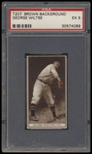 Load image into Gallery viewer, 1912 T207 Brown Background George Wiltse Psa 5 Recruit Back Factory 240