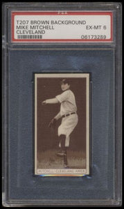 1912 T207 Brown Background Mike Mitchell-cleveland Psa 6 Recruit 606