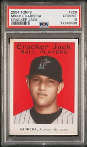 2004 Topps Cracker Jack  Miguel Cabrera #226  Psa 10