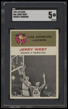 Load image into Gallery viewer, 1961 Fleer 66 Jerry West Sgc 5 Ex