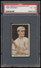 Load image into Gallery viewer, 1912 T207 Brown Background Tom Downey  Psa 4 Red Cycle Back