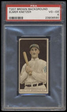 Load image into Gallery viewer, 1912 T207 Brown Background Elmer Knetzer Psa 4 Recruit Back Factory 606
