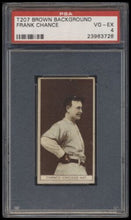 Load image into Gallery viewer, 1912 T207 Brown Background Frank Chance Psa 4 Recruit Back Factory 240