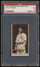 Load image into Gallery viewer, 1912 T207 Brown Background Ivan Olson Psa 5 Recruit Back Factory 606