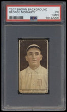 Load image into Gallery viewer, 1912 T207 Brown Background George Moriarty Psa 1mc Red Cycle Back
