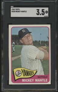1965 Topps 350 Mickey Mantle SGC 3.5 VG+15000