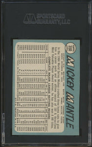 1965 Topps 350 Mickey Mantle SGC 3.5 VG+15000