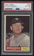 Load image into Gallery viewer, 1961 Topps #300 Mickey Mantle psa 6 EXMT