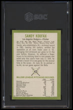 Load image into Gallery viewer, 1963 Fleer #42 Sandy Koufax SGC 5.5 EX+