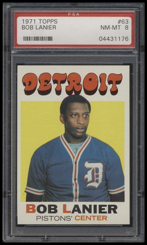 1971 Topps #63 Bob Lanier psa 8 NMMT RC