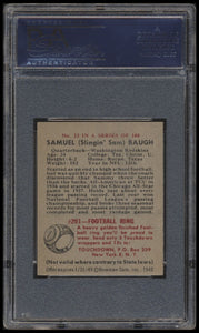 1948 Bowman #22 Sammy Baugh psa 5 EX RC