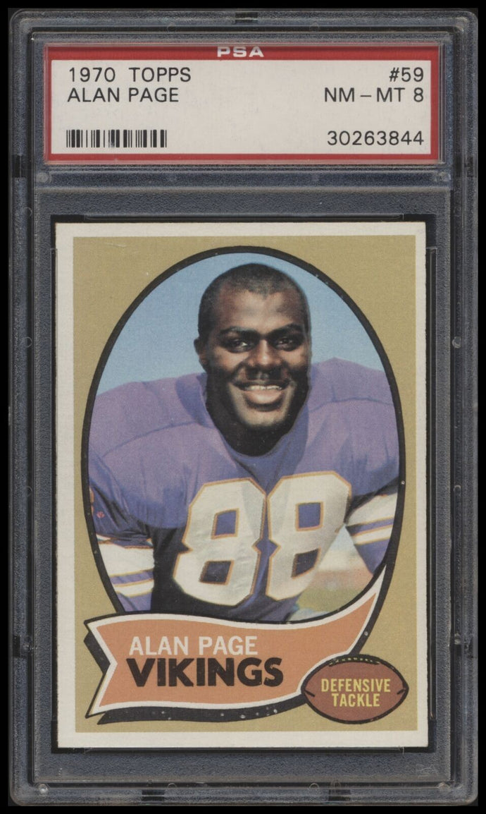 1970 Topps #59 Alan Page psa 8 NMMT RC