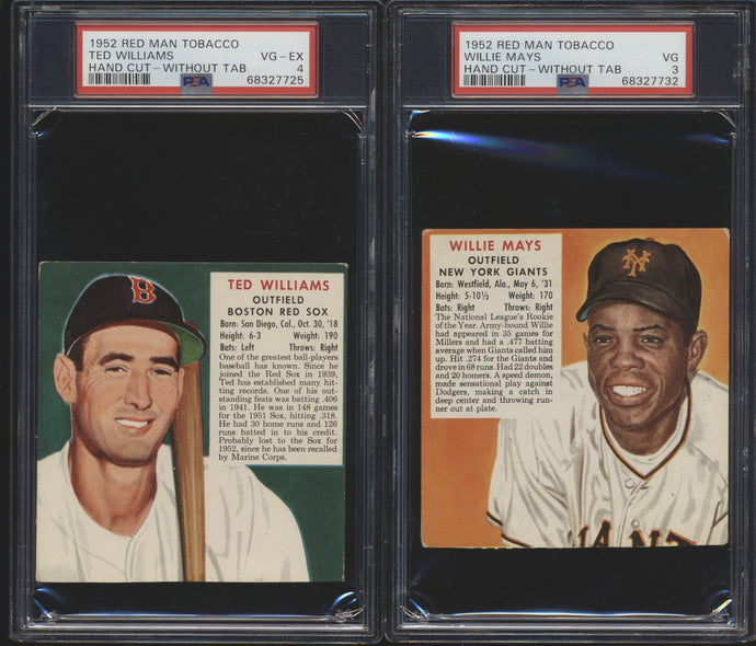 1952 Red Man Baseball Low to Mid-Grade Complete Set Group Break (52 spots, Limit 1)