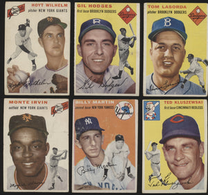 1954 Topps Baseball Low- to Mid-Grade Complete Set Group Break #9 (Limit 6)