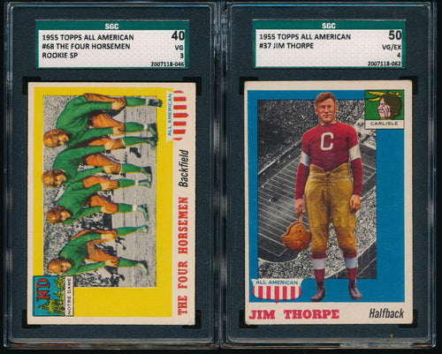 1955 Topps All American Football SGC Complete Set Group Break (LIMIT 3)
