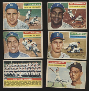 1956 Topps Baseball  (New Limit 3) Low to Mid Grade Complete Set Group Break #11