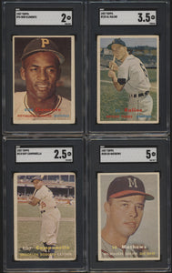 1957 Topps Baseball Complete Set Group Break #12 (LIMIT 15) Low- to Mid-Grade