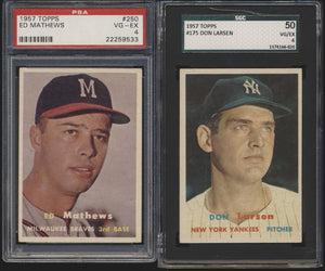 1957 Topps Baseball Complete Mid-Grade Set Group Break - LIMIT 5