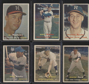 1957 Topps Baseball Complete Set Group Break #11 Mid-Grade (LIMIT 10)