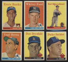 Load image into Gallery viewer, 1958 Topps Baseball Low- to Mid-Grade Complete Set Group Break #9 (LIMIT 10)
