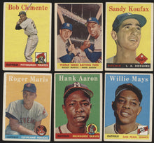 Load image into Gallery viewer, 1958 Topps Baseball Low- to Mid-Grade Complete Set Group Break #8 (LIMIT 15)