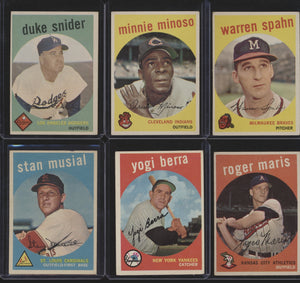 1959 Topps Baseball Low- to Mid-Grade Complete Set Group Break #11 (Limit 15)