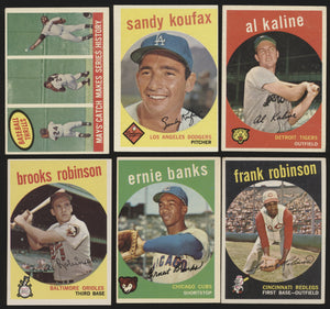 1959 Topps Baseball Low- to Mid-Grade Complete Set Group Break #9 (LIMIT 15)