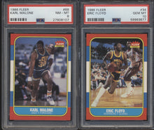 Load image into Gallery viewer, 1986 Fleer Basketball Graded Mixer ~ (70 Spots) featuring #57 Jordan PSA 6