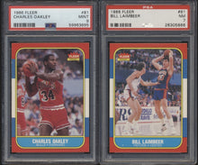 Load image into Gallery viewer, 1986 Fleer Basketball Graded Mixer ~ (70 Spots) featuring #57 Jordan PSA 6