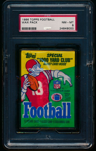 1986 Topps Football Wax Pack Group Break (17 Spots)