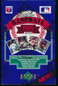 1989 Upper Deck Baseball Group FASC Low Box Break #4