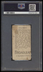 1912 T207 Brown Background Otto Miller (brooklyn) Psa 1.5 Broadleaf Back