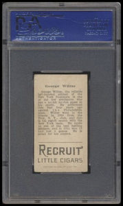 1912 T207 Brown Background George Wiltse Psa 5 Recruit Back Factory 240