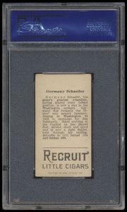 1912 T207 Brown Background Germany Schaefer Psa 5 Recruit Back Factory 240