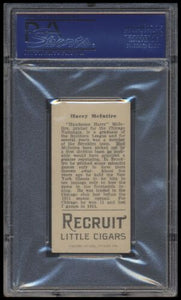 1912 T207 Brown Background Harry Mcintire Psa 5 Recruit Back Factory 240