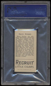 1912 T207 Brown Background Harry Krause  Psa 5 Recruit Back Factory 606