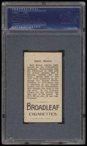 1912 T207 Brown Background Earl Moore  Psa 4.5 Broadleaf Back