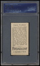 Load image into Gallery viewer, 1912 T207 Brown Background Eugene Woodburn  Psa 5 Broadleaf Back