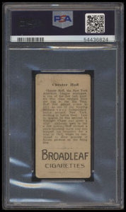 1912 T207 Brown Background Chester Hoff  Psa 1 Broadleaf Back