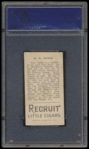 1912 T207 Brown Background R.e. Erwin Psa 5 Recruit Back Factory 606