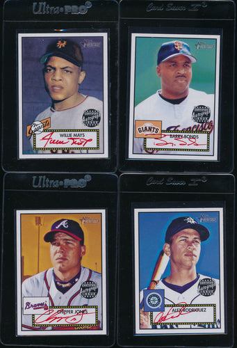 2001 Topps Heritage Red Ink /52 Autograph Set Group Break (50 spots total)