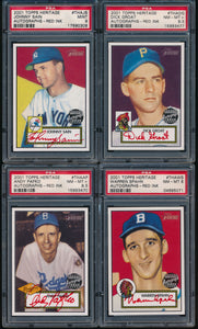 2001 Topps Heritage Red Ink /52 Autograph Set Group Break (50 spots total)