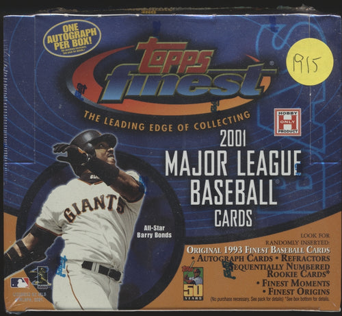 2001 Topps Finest Baseball Hobby Box Group Break #1 (20 spots)