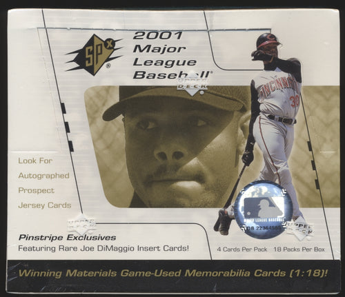 2001 SPx Baseball Hobby Box Group Break #1 (18 spots)