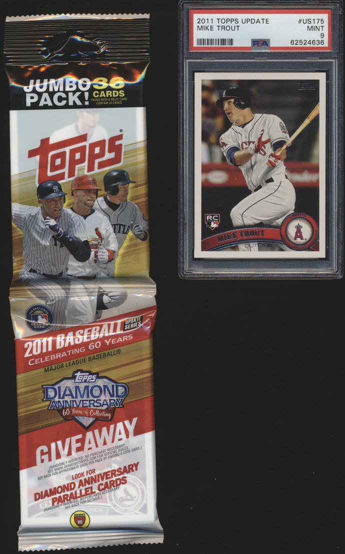 2011 Topps Update Pack Break (36 spots) with 2011 Complete Set Bonus and PSA 9 Trout