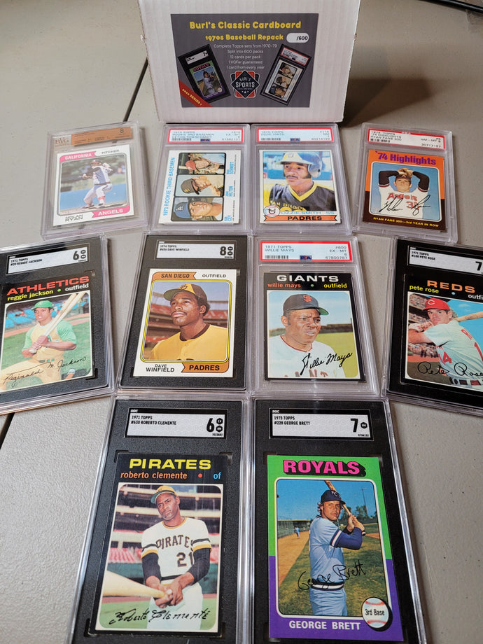 Burl's Classic Cardboard ~ 1970s Topps Baseball Set Break Repack