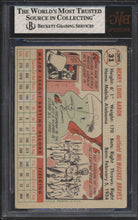 Load image into Gallery viewer, 1956 Topps  31 Hank Aaron White Back BVG 4.5 VG-EX+ 15046